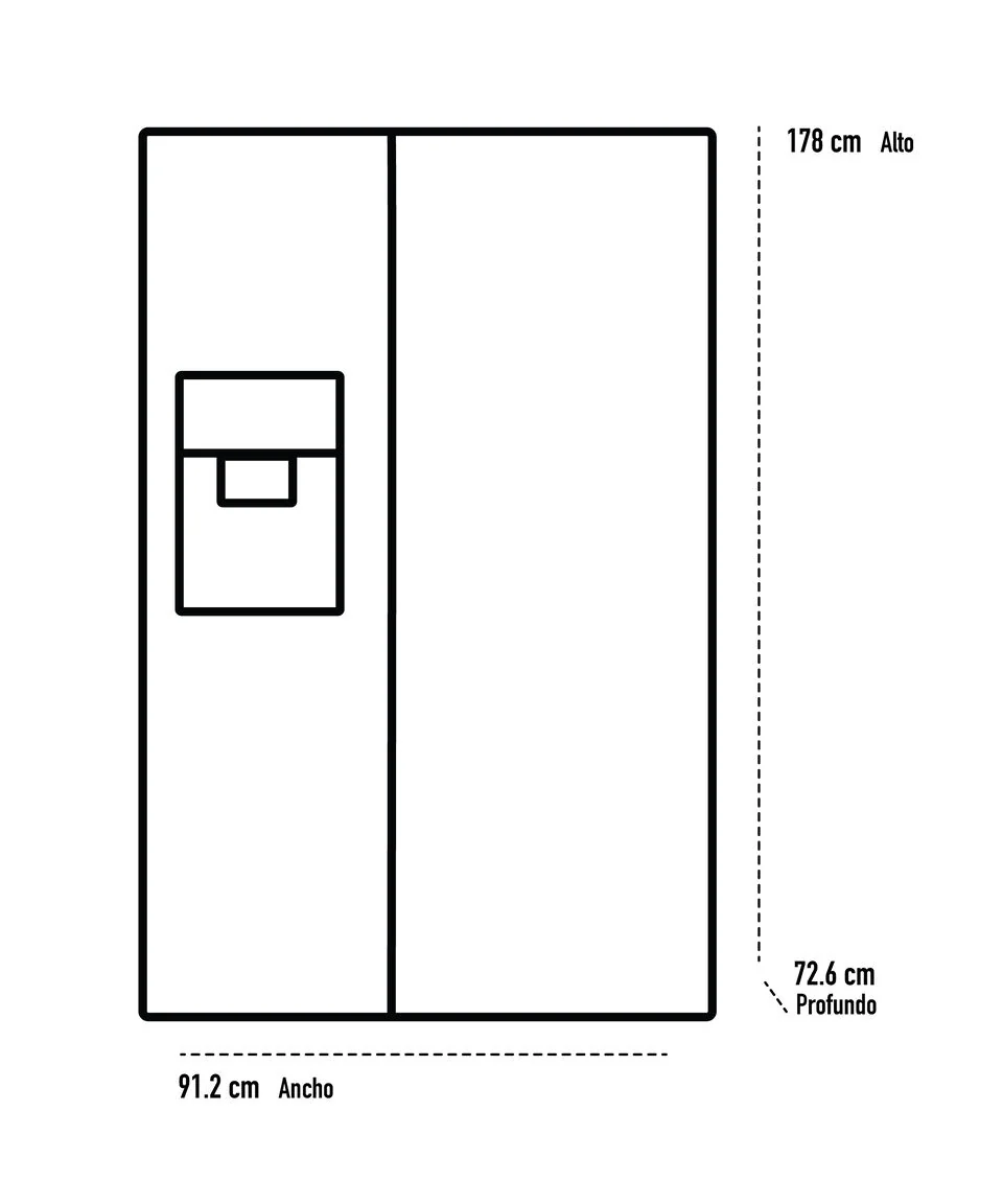 Nevecon Samsung RS22T5200B1 – 22 ft³ Side‑by‑Side – Acero Inoxidable – Open box - Image 4